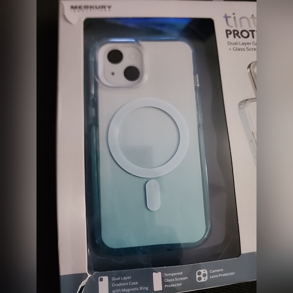 iPHONE 15 Protector Pack Mercury 3 IN 1 TINT Gradient Case Screen & Lens Magsafe - Picture 3 of 9